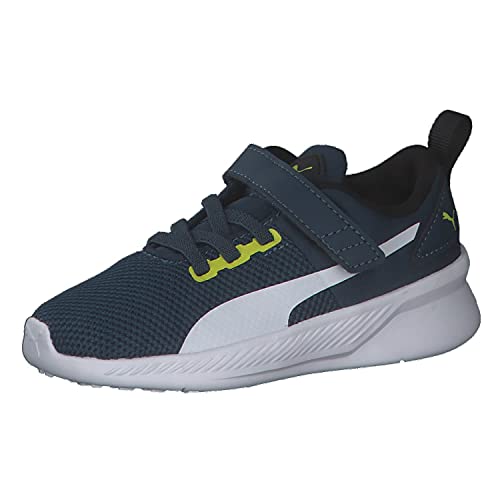 PUMA Unisex Baby Flyer Runner V Inf Sneaker, Intense Blue White-NRGY Yellow, 24 EU von PUMA