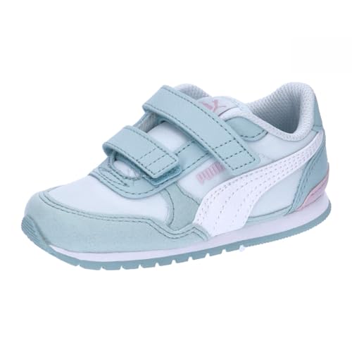 PUMA Unisex Baby ST Runner v3 NL V Inf Sneaker, Dewdrop White-Turquoise Surf-Grape Mist, 23 EU von PUMA