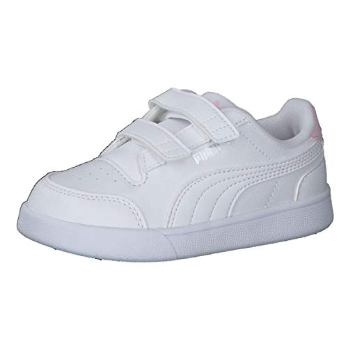 PUMA Unisex Baby Shuffle V Inf Sneaker, White White-Pink Lady, 26 EU von PUMA