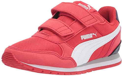 PUMA - Unisex-Baby St Runner V2 Mesh V Vorschulschuhe, 34 EU, Black White/Gray Violet von PUMA