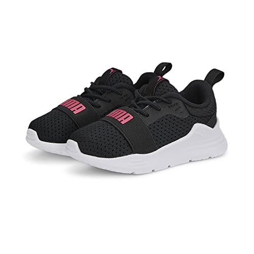 PUMA Unisex Baby Wired Run AC INF Sneaker, Black-Sunset PINK, 20 EU von PUMA