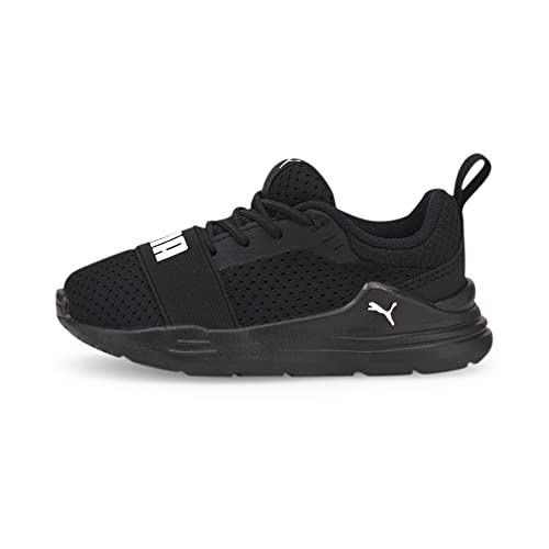 Puma Unisex Kids Puma Wired Run Ac Inf Sneakers, Puma Black-Puma White, 21 EU von PUMA