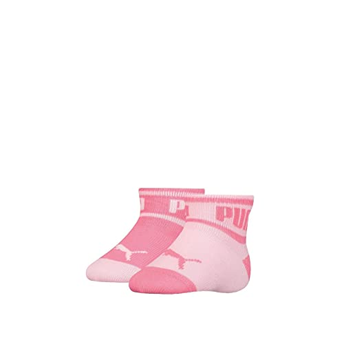 PUMA Unisex-Baby Wording (2 Pack) Socks, pink, 15-18 (2er Pack) von PUMA