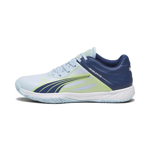 PUMA Unisex Beschleunigt den Turbo Hallenturnschuh, Silver Sky Persian Blue White, 42 EU von PUMA