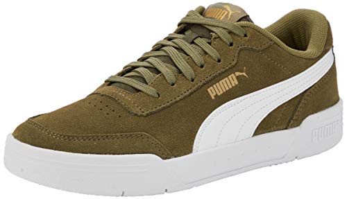 PUMA Unisex Caracal Sd Jr Sneaker, Grün Deep Lichen Green White Team Gold 05 von PUMA