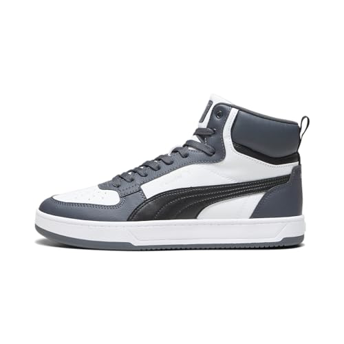 PUMA Unisex Caven 2.0 Mid Sneaker, White Black Strong Gray Silver, 44.5 EU von PUMA