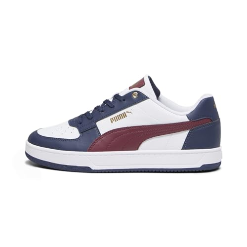 PUMA Unisex Caven 2.0 Sneaker, White Dark Jasper Navy Gold, 40.5 EU von PUMA