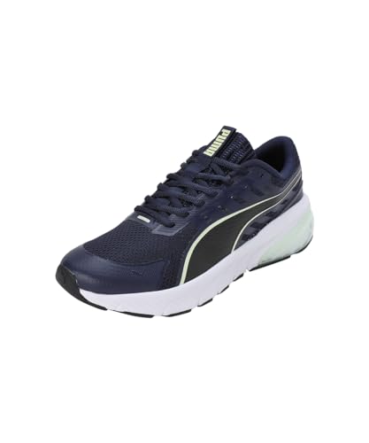 PUMA Unisex Cell Glare Road Running Shoe, Navy-Cool Cucumber Black, 41 EU von PUMA