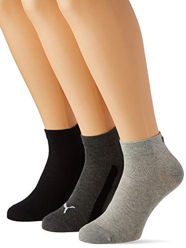 Puma Kinder Quarter Socken, Schwarz, 35/38 (3er Pack) von PUMA