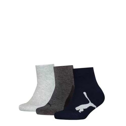 Puma Kinder Quarter Socken, Schwarz, 39/42 (3er Pack) von PUMA