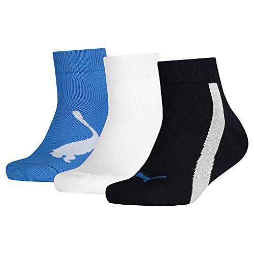 PUMA Unisex Kinder Bwt Quarter Socken, Navy / White Strong Blue, 35-38 EU von PUMA