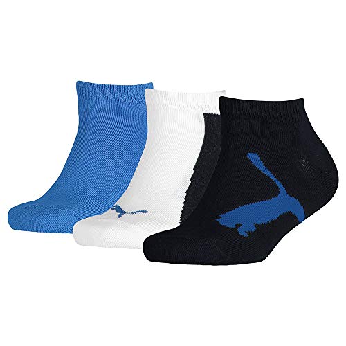 PUMA Unisex Kinder Socken Bwt Sneaker, Navy / White / Strong Blue, 31-34 EU von PUMA