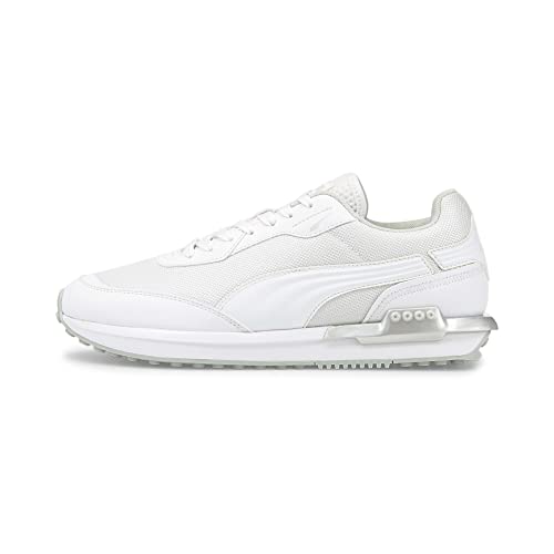 PUMA Unisex City Rider Molded Sneaker, White, 39 EU von PUMA