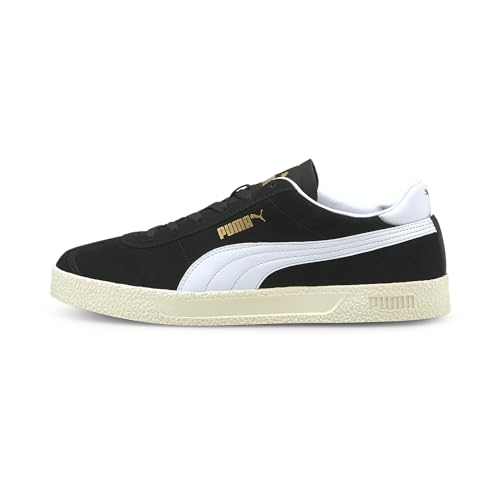 PUMA Puma Club┃Freizeitschuhe Unisex, Puma Black Puma White Puma Team Gold, 42.5 EU von PUMA