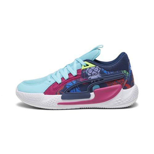 PUMA Unisex Court Rider Chaos Fresh Leichtathletik-Schuh, Mehrfarbig (Persian Blue Pinktastic Strawberry Burst Pro Green Team Aqua), 44 EU von PUMA