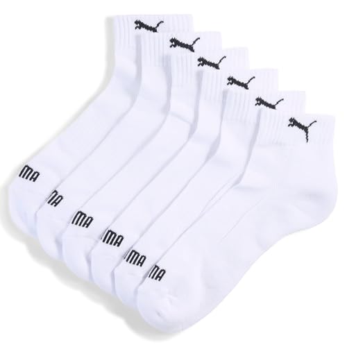 Puma Unisex Quarter Sock, White, 39/42 (3er Pack) von PUMA