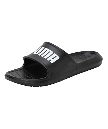 PUMA Unisex Divecat V2 Lite Slide Sandal, Black White, 39 EU von PUMA
