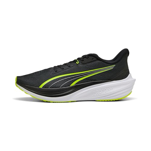 PUMA Unisex Darter PRO Straßen-Laufschuh, Black-Yellow ALERT White, 38 EU von PUMA