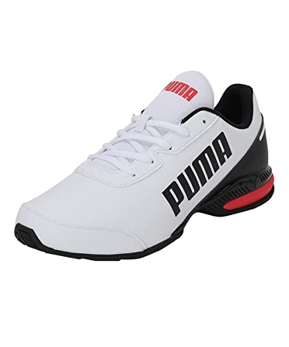 PUMA Unisex Equate Sl Laufschuh, White Black High Risk Red, 39 EU von PUMA