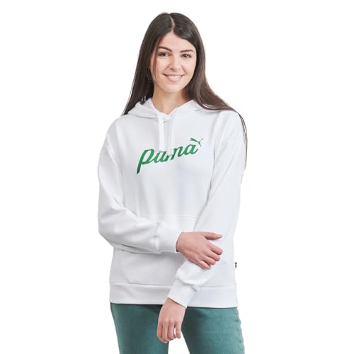 PUMA Unisex ESS+ Blossom Script Hoodie Tr Schweiß, weiß, S von PUMA