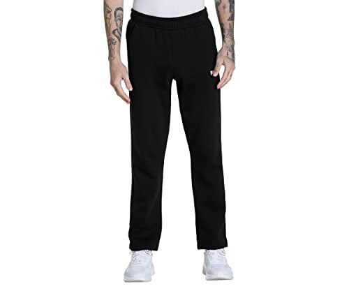 PUMA Unisex ESS Logo Pants FL Op Hose, schwarz, XXL von PUMA