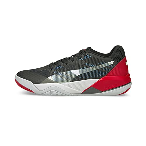 PUMA Unisex Eliminate Power Nitro Hallenturnschuh, Black White-High Risk Red, 40 EU von PUMA