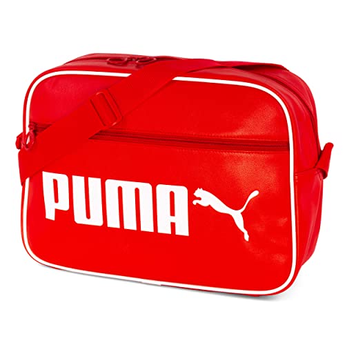 PUMA Unisex – Erwachsene Campus Reporter Messenger Bag Umhängetasche (red) von PUMA