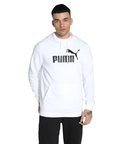 PUMA Unisex-Erwachsene ESS Big Logo Hoodie Sweat, White, L von PUMA