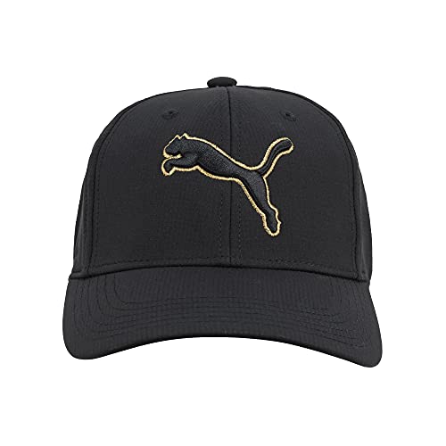 PUMA Evercat Dillon Stretch Fit Cap, Schwarz/Gold, L/XL von PUMA