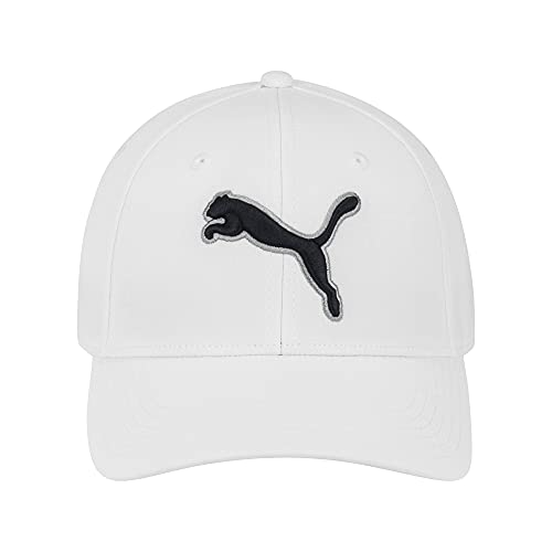 PUMA Unisex-Erwachsene Evercat Dillon Stretch Fit Cap Baseballkappe, weiß/grau, SMALL von PUMA