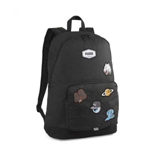 PUMA Unisex-Erwachsene Patch Backpack Rucksack, Black, OSFA von PUMA