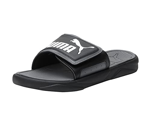 PUMA Unisex Royalcat Comfort Slide Sandal, Black Castlerock White, 37 EU von PUMA