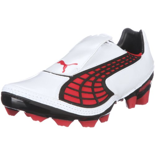 PUMA Unisex-Erwachsene V1.10 I Fg Fußballschuhe, Blanc White Whitepompeian Red Black, 45 EU PUMA Unisex-Erwachsene V1.10 I Fg Fußballschuhe, Blanc White Whitepompeian Red Black, 45 EU von PUMA