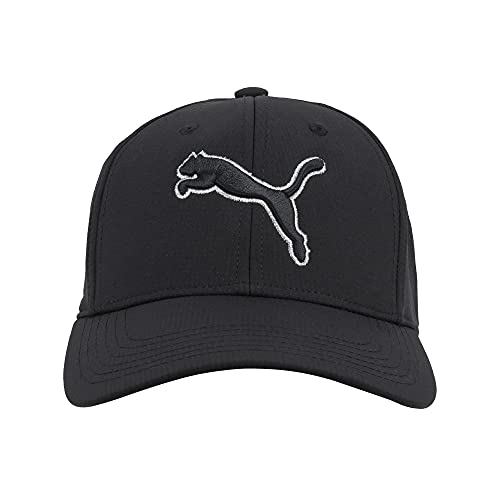 PUMA Unisex Evercat Dillon Stretch Fit Cap Baseballkappe, schwarz/Silber, L/XL von PUMA