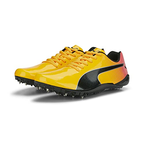 PUMA Unisex Evospeed Prep Sprint 3 Leichtathletik-Schuh, Sun Stream Sunset Glow Black, 42.5 EU von PUMA