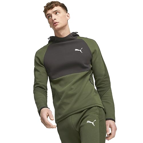 PUMA Unisex Evostripe Hoodie Dk Sweatshirt, Myrte, L von PUMA