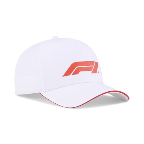 PUMA Unisex F1 Baseball Cap Baseballkappe, weiß, Einheitsgröße von PUMA