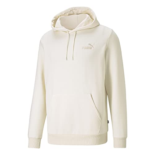 PUMA Unisex Fd ESS+Embro Hoody FL Hooded Sweatshirt, White, L von PUMA