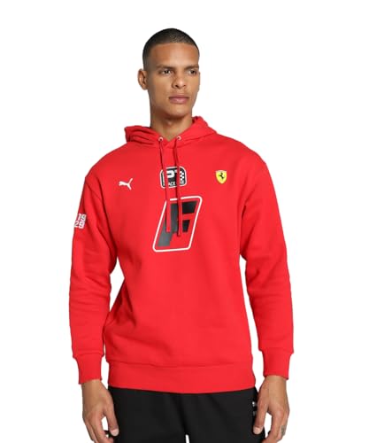 PUMA Unisex Ferrari Race Garage Crew Hoodie Sweatshirt, Roter Corsa, M von PUMA