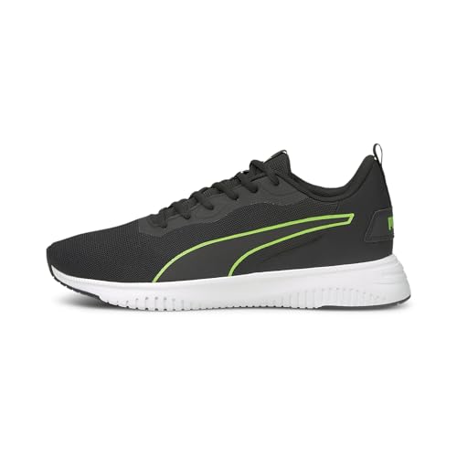 PUMA Unisex Flyer Flex Laufschuh, Black Black Green Glare, 44 EU von PUMA