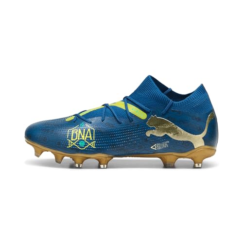 PUMA Unisex Future 7 Match BNA FG/AG Soccer Shoe, Sailing Blue-Marine Blue-Pelé Yellow-Grassy Green-Gold, 42.5 EU von PUMA