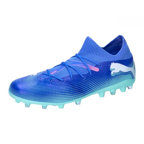PUMA Unisex Future 7 Match MG Soccer Shoe, Bluemazing White-Electric Peppermint, 44.5 EU von PUMA