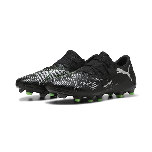 PUMA Unisex Future 8 Match Low FG/AG Fussballschuh, Black Silver-Fluo Green, 40.5 EU von PUMA