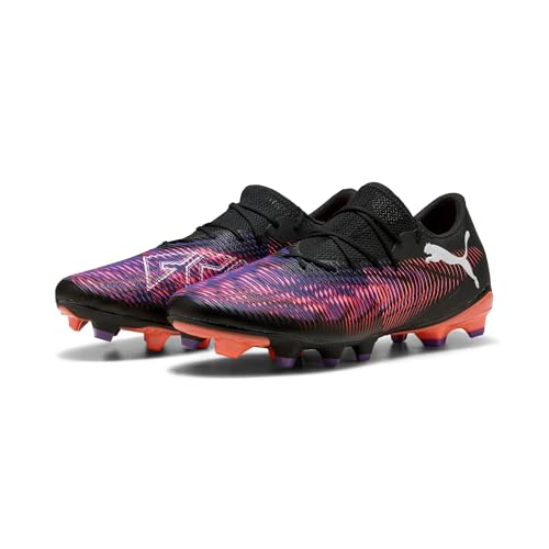 PUMA Unisex Future 8 Match Low FG/AG Fussballschuh, Black White-Glowing RED, 44.5 EU von PUMA