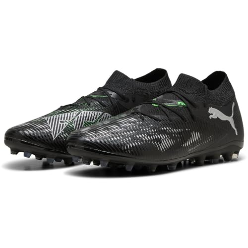 PUMA Unisex Future 8 Match MG Fussballschuh, Black Silver-Fluo Green, 44.5 EU von PUMA