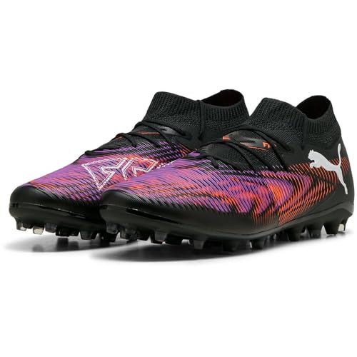 PUMA Unisex Future 8 Match MG Fussballschuh, Black White-Glowing RED, 44.5 EU von PUMA
