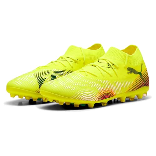 PUMA Unisex Future 8 Match MG Fussballschuh, Yellow ALERT Black-Sun Struck, 44.5 EU von PUMA
