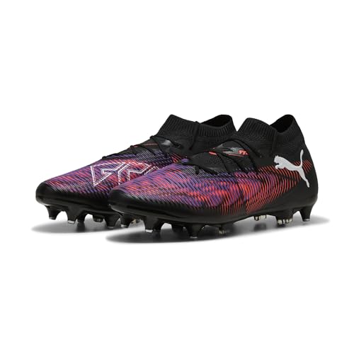PUMA Unisex Future 8 Match MXSG Fussballschuh, Black White-Glowing RED, 40.5 EU von PUMA