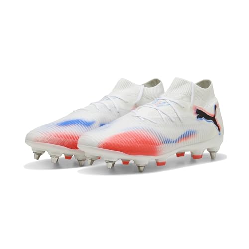 PUMA Unisex Future 8 Pro Mxsg Fussballschuh, Weiß, Schwarz, leuchtendes Rot, 42.5 EU von PUMA