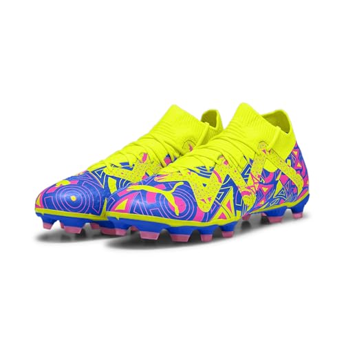 PUMA Unisex Future Match Energy Fg/Ag Fussballschuh, Ultra Blue Yellow Alert Luminous Pink, 45 EU von PUMA